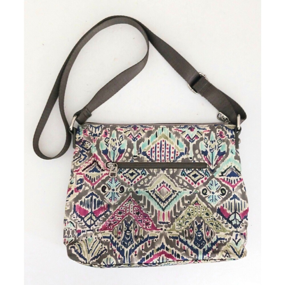 Sakroots Crossbody Artist Circle Printed Nylon Adj Web Strap Lightweight - Picture 5 of 11